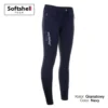 EQUISHOP TEAM NALA SOFTSHELL WOMEN'S FULL SILICONE GRIP BREECHES NAVY