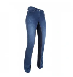 HKM JODHPUR RIDING FULL GRIP BREECHES SUMMER DENIM