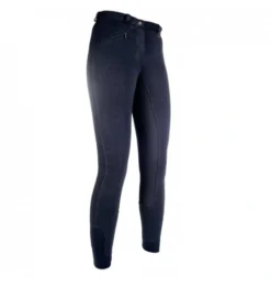 HKM WOMEN'S RIDING BREECHES BASIC BELMTEX GRIP EASY 3/4 SEAT