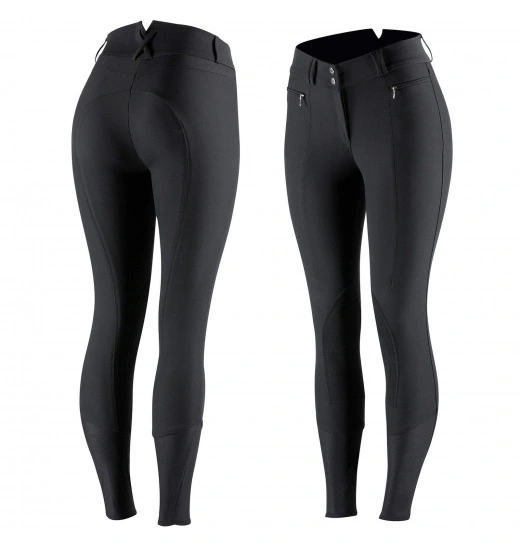 HORZE ANGELINA WOMEN'S LIGHTWEIGHT STRETCH LEATHER KNEE PATCH BREECHES