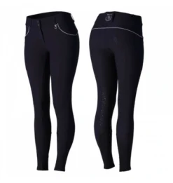 HORZE AUBREY WOMEN'S HIGH WAIST BREECHES WITH SILICONE FULL SEAT