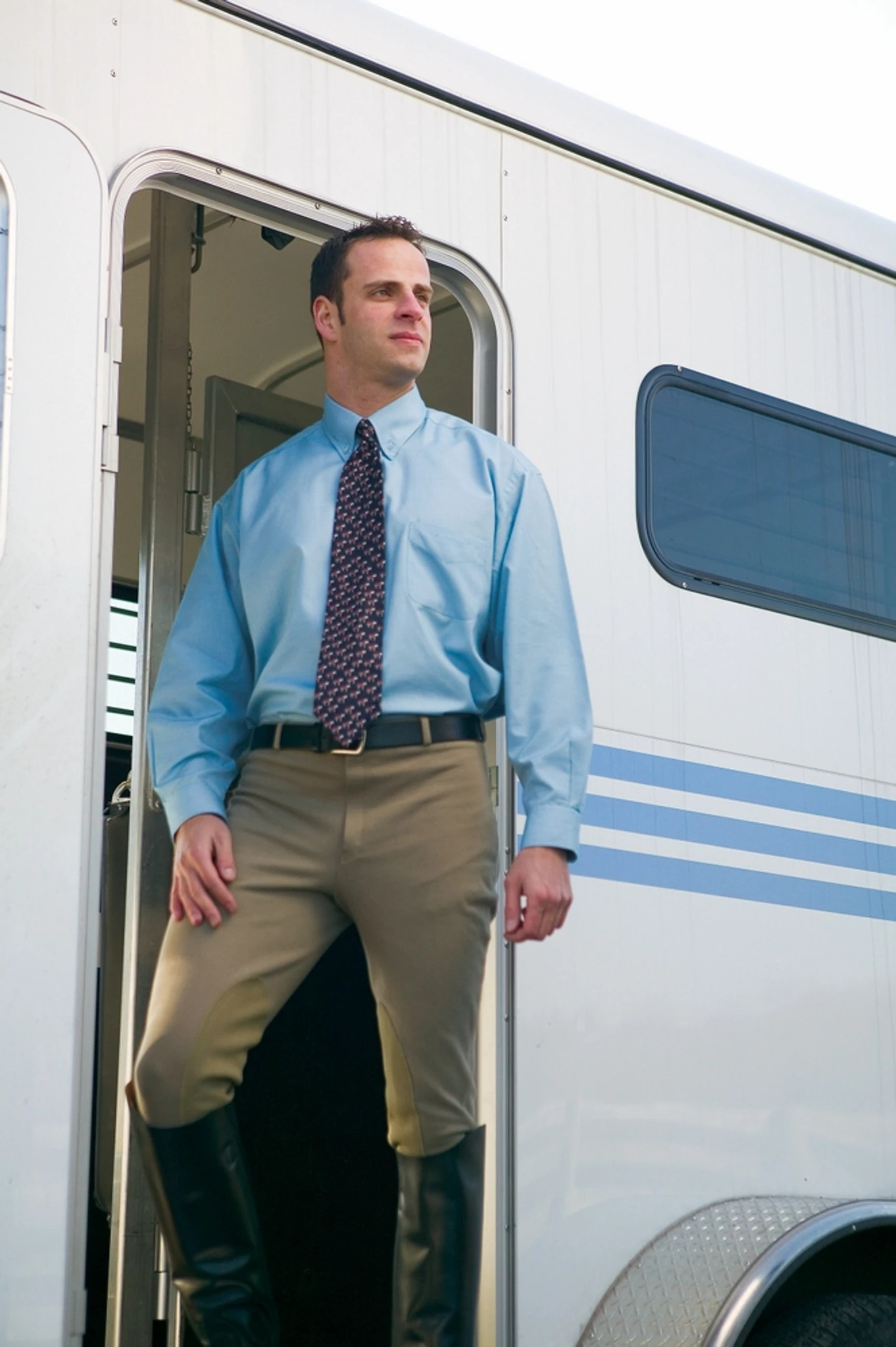 TuffRider Men's Cotton Knee Patch Breeches - Image 2