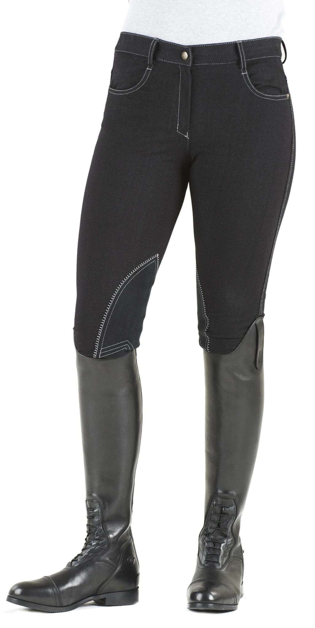 Ovation® SoftFLEX Zip Front Classic Knee Patch Breeches - Image 6