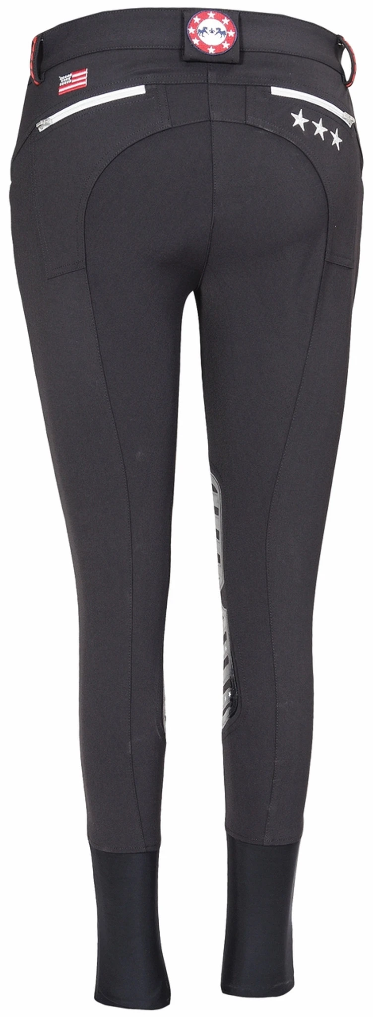 Equine Couture Stars & Stripes Knee Patch Breeches - Image 3
