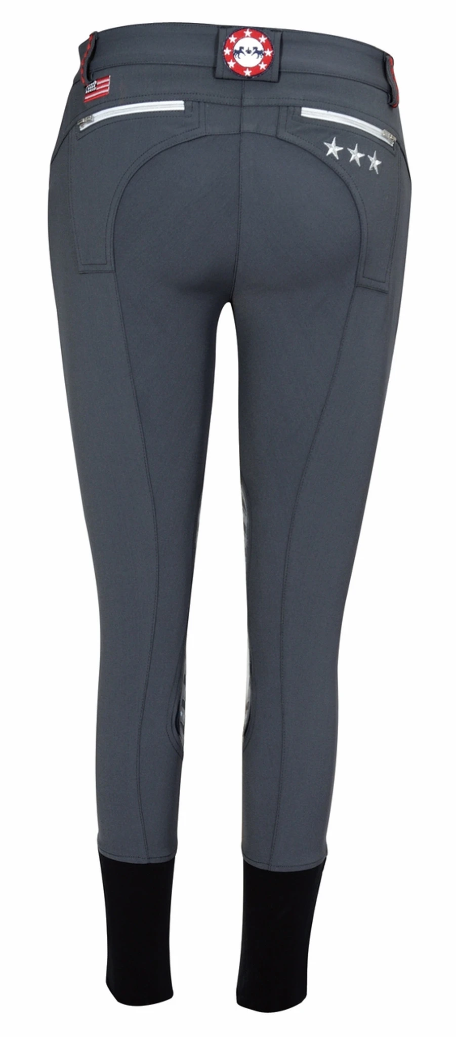 Equine Couture Stars & Stripes Knee Patch Breeches - Image 4