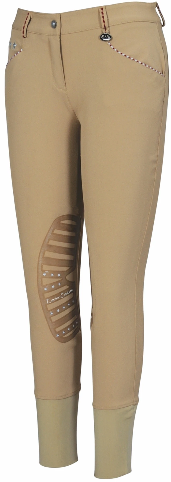 Equine Couture Stars & Stripes Knee Patch Breeches