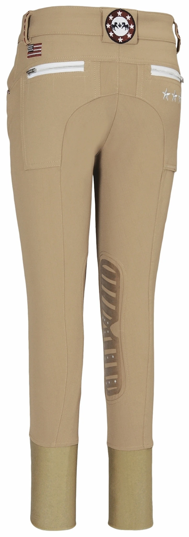 Equine Couture Stars & Stripes Knee Patch Breeches - Image 2